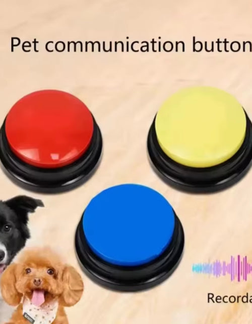 Load image into Gallery viewer, Hot Dog Communication Buttons Voice Recording Button for Pet Training 30 Second Record Playback Funny Gift for Talking
