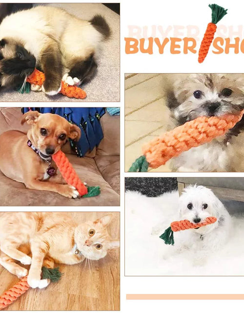 Load image into Gallery viewer, 5 Pieces Dog Chew Toys, Safe Durable Puppy Teething Chewing Braided Toys, Medium Large Pet Dog Cotton Knot Paws Fun Molar for Clean Teeth Healthy

