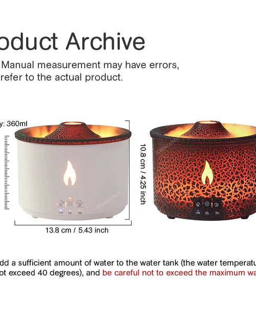 Load image into Gallery viewer, Volcano Flame Aroma Diffuser Jellyfish Smoke Ring Air Humidifier 360Ml Aromatherapy Essential Oil Diffuser Cool Gift
