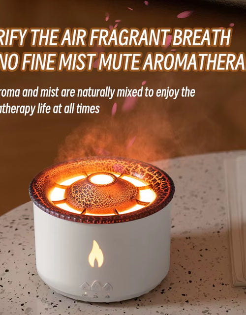 Load image into Gallery viewer, Volcano Flame Aroma Diffuser Jellyfish Smoke Ring Air Humidifier 360Ml Aromatherapy Essential Oil Diffuser Cool Gift
