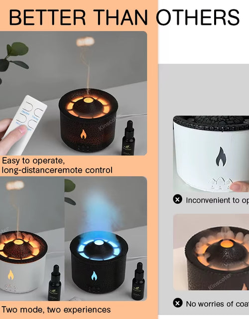 Load image into Gallery viewer, Volcano Flame Aroma Diffuser Jellyfish Smoke Ring Air Humidifier 360Ml Aromatherapy Essential Oil Diffuser Cool Gift
