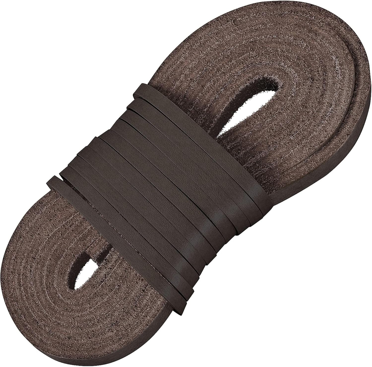 Leather Boot Laces|1/8 Inch Thick 72 Inches Long|2 Leather Strips [1 Pair]