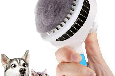 Cat Brush Self Cleaning Grooming Tool for Shedding and Grooming All Hair Lengths