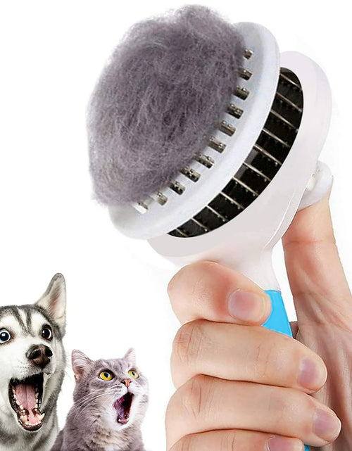 Load image into Gallery viewer, Cat Brush Self Cleaning Grooming Tool for Shedding and Grooming All Hair Lengths
