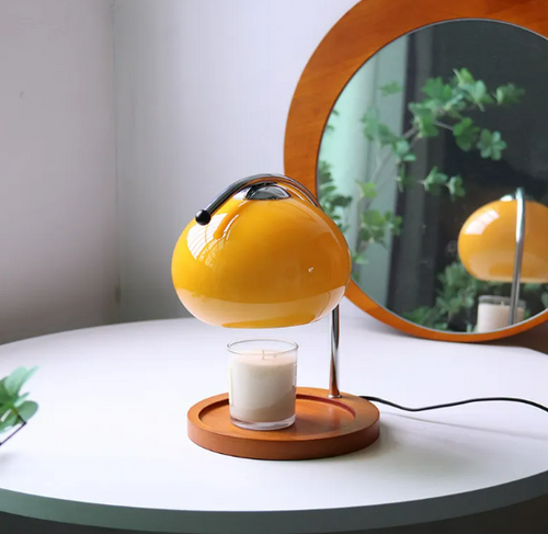Load image into Gallery viewer, Aromatherapy Glass Table Lamp with Candle Warmer
