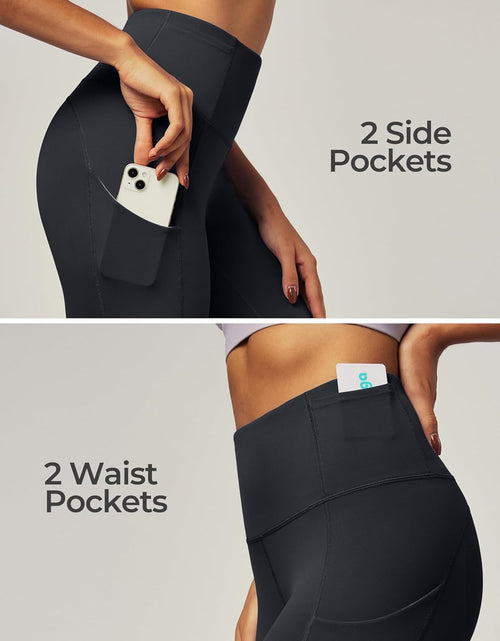 Load image into Gallery viewer, Leggings with Pockets for Women High Waisted Yoga Pants Women Tummy Control Workout Compression Running Leggings
