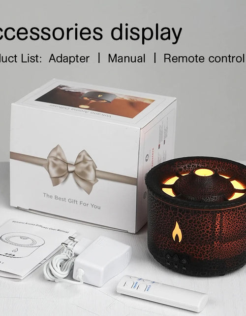 Load image into Gallery viewer, Volcano Flame Aroma Diffuser Jellyfish Smoke Ring Air Humidifier 360Ml Aromatherapy Essential Oil Diffuser Cool Gift
