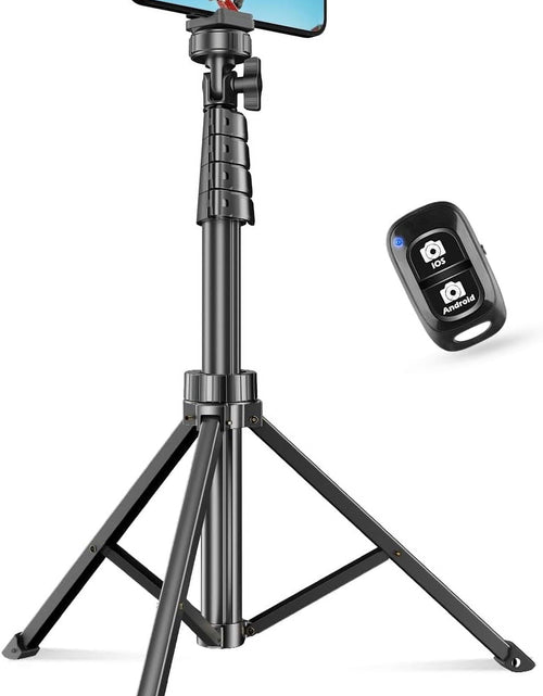 Load image into Gallery viewer, Innotech 62" Phone Tripod &amp; Selfie Stick, Extendable Cell Phone Tripod Stand with Wireless Remote and Phone Holder, Compatible with Iphone Android Phone, Camera
