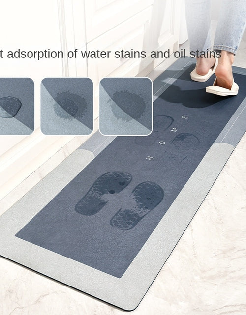 Load image into Gallery viewer, Kitchen Absorbent Mat Non-Skid Waterproof Wipeable Comfort Standing Kitchen Rugs and Mats Wipeable Wash Free Long Strip Carpet
