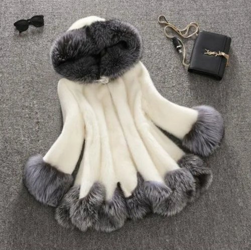 Load image into Gallery viewer, Faux Fur Mink Fur Coat
