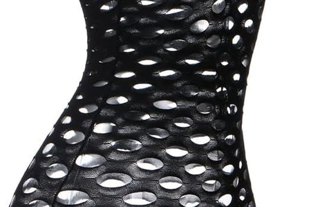 Sexy Womens Strapless Fishnet Lingerie Sleepwear Mini Dress Tube Chemise Bodysuit One Size