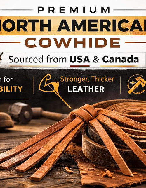 Load image into Gallery viewer, Leather Boot Laces|1/8 Inch Thick 72 Inches Long|2 Leather Strips [1 Pair]
