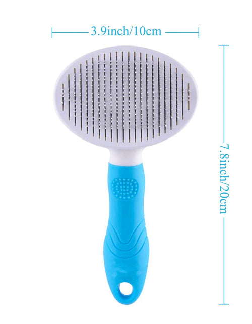 Load image into Gallery viewer, Cat Brush Self Cleaning Grooming Tool for Shedding and Grooming All Hair Lengths

