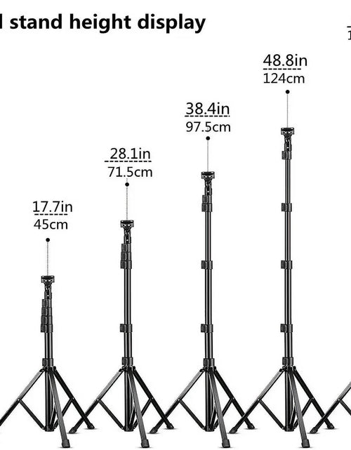 Load image into Gallery viewer, Innotech 62" Phone Tripod &amp; Selfie Stick, Extendable Cell Phone Tripod Stand with Wireless Remote and Phone Holder, Compatible with Iphone Android Phone, Camera
