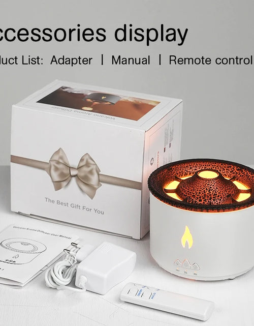 Load image into Gallery viewer, Volcano Flame Aroma Diffuser Jellyfish Smoke Ring Air Humidifier 360Ml Aromatherapy Essential Oil Diffuser Cool Gift
