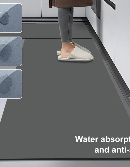 Load image into Gallery viewer, Kitchen Absorbent Mat Non-Skid Waterproof Wipeable Comfort Standing Kitchen Rugs and Mats Wipeable Wash Free Long Strip Carpet
